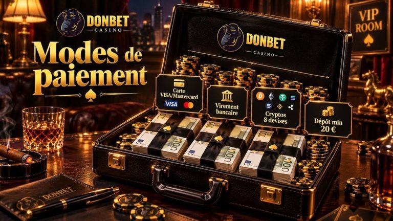 Donbet Casino moyens paiement